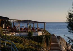 balcony at sunset